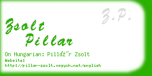 zsolt pillar business card